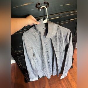 Mens button up dress shirt size L